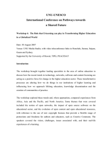 UNU-UNESCO International Conference on Pathways towards a Shared Future