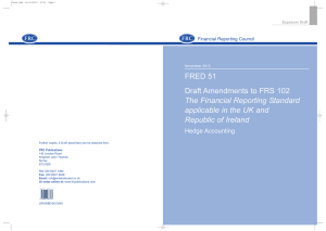 FRED 51 Draft Amendments to FRS 102 The Financial Reporting Standard