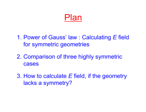 Plan E for symmetric geometries 2. Comparison of three highly symmetric