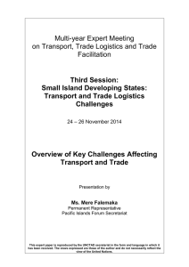 Multi-year Expert Meeting on Transport, Trade Logistics and Trade Facilitation