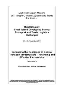 Multi-year Expert Meeting on Transport, Trade Logistics and Trade Facilitation: