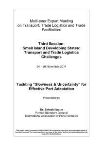 Multi-year Expert Meeting on Transport, Trade Logistics and Trade Facilitation: