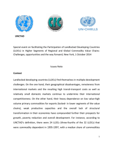 UNCTAD  Special event on facilitating the Participation of Landlocked Developing Countries