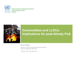 Commodities and LLDCs: Implications for post-Almaty PoA