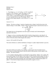 Solutions Exam 1 Phy2049 Summer 2010