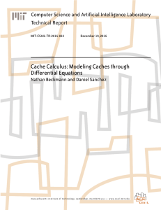 Cache Calculus: Modeling Caches through Differential Equations Technical Report
