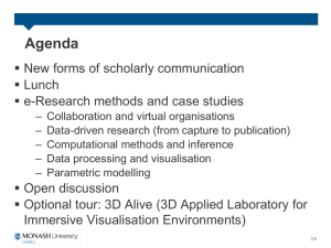Agenda  New forms of scholarly communication  Lunch