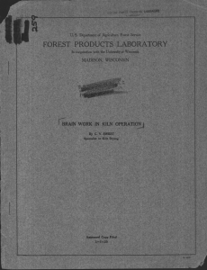 FOREST PRODUCTS LABORATOR Y 1 of MADISON, WISCONSI N