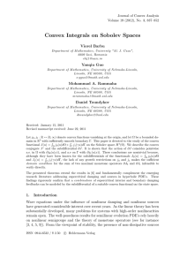 Convex Integrals on Sobolev Spaces Viorel Barbu Yanqiu Guo Journal of Convex Analysis