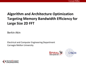 Algorithm Architecture Memory Bandwidth