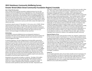2015 DataHaven Community Wellbeing Survey