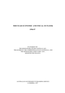 MID-YEAR ECONOMIC AND FISCAL OUTLOOK 1996-97