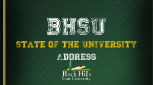 BHSU State of the University Address 1