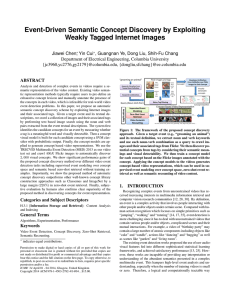 Event-Driven Semantic Concept Discovery by Exploiting Weakly Tagged Internet Images
