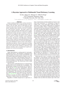 A Bayesian Approach to Multimodal Visual Dictionary Learning