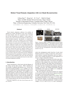 Robust Visual Domain Adaptation with Low-Rank Reconstruction