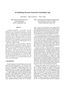 On Pipelining Dynamic Instruction Scheduling Logic