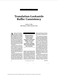 Translation-Lookaside Buffer Consistency A