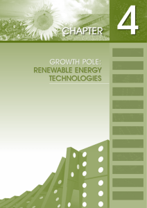 4 Chapter Growth pole: renewable enerGy