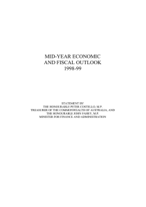 MID-YEAR ECONOMIC AND FISCAL OUTLOOK 1998-99