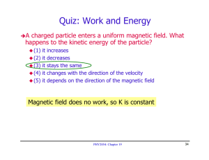 Quiz: Work and Energy