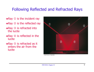 Following Reflected and Refracted Rays