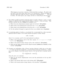 PHY 3323 November 3, 2010 Exam #2