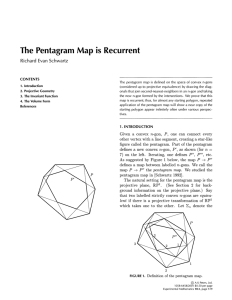 The Pentagram Map is Recurrent Richard Evan Schwartz