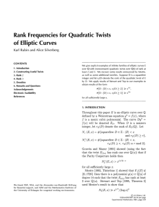 Rank Frequencies for Quadratic Twists of Elliptic Curves