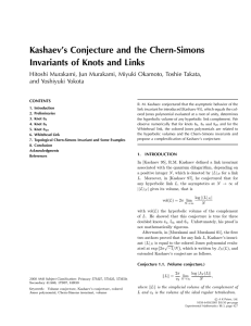 Kashaev’s Conjecture and the Chern-Simons Invariants of Knots and Links