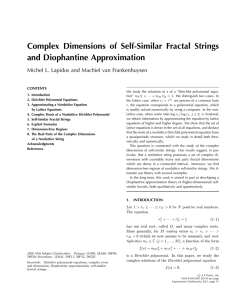 Complex Dimensions of Self-Similar Fractal Strings and Diophantine Approximation CONTENTS