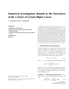 Numerical Investigations Related to the Derivatives of the L