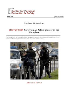 Student Notetaker SHOTS FIRED! Surviving an Active Shooter in the