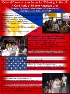 Filipino Americans -Historical Statistics