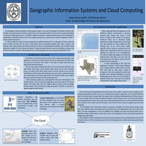 Geographic Information Systems and Cloud Computing Abstract