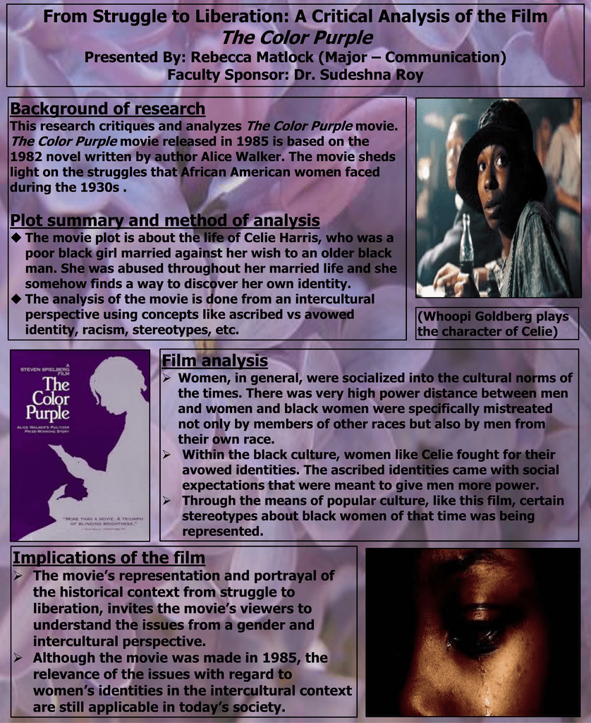 racism in the color purple