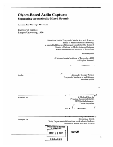 Object-Based  Audio  Capture: Separating Acoustically-Mixed  Sounds