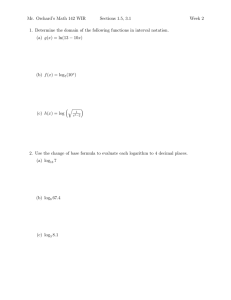 Mr. Orchard’s Math 142 WIR Sections 1.5, 3.1 Week 2