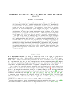 INVARIANT MEANS AND THE STRUCTURE OF INNER AMENABLE GROUPS