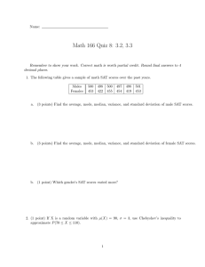 Math 166 Quiz 8: 3.2, 3.3