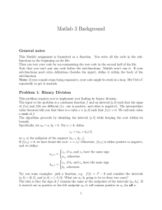 Matlab 3 Background General notes