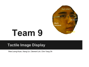 Team 9 Tactile Image Display So wowe