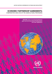 ECONOMIC PARTNERSHIP AGREEMENTS: COMPARATIVE ANALYSIS OF THE AGRICULTURAL PROVISIONS