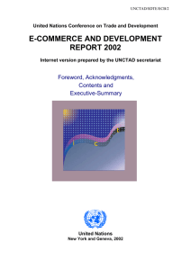 E-COMMERCE AND DEVELOPMENT REPORT 2002