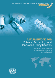 Science, Technology and Innovation Policy Reviews A FRAMEWORK FOR Helping countries leverage