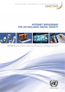 INTERNET BROADBAND FOR AN INCLUSIVE DIGITAL SOCIETY S