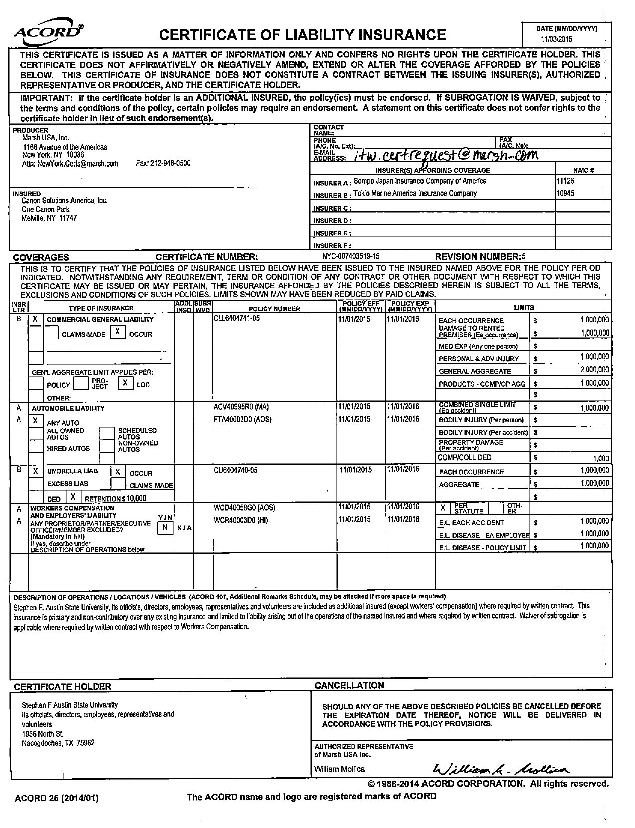 How To Fill Out A Certificate Of Liability Insurance Form