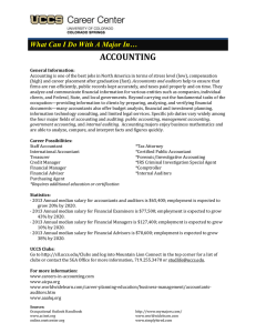 What Can I Do With A Major In…  ACCOUNTING