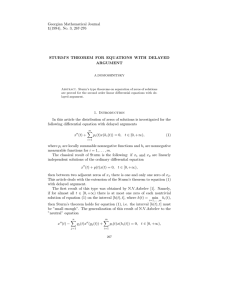 Georgian Mathematical Journal 1(1994), No. 3, 267-276 ARGUMENT