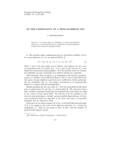 Georgian Mathematical Journal 1(1994), No. 3, 277-286